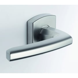 Béquille double sur rosace carrée SCULT chromé velours bec-de-cane