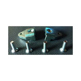 Pièce de fixation pour bras à glissière ferme-porte ITS 96 pour porte métallique