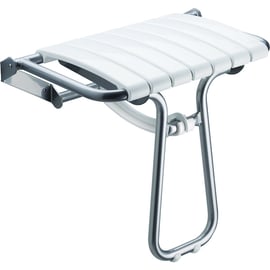 Siège de douche escamotable grande taille - blanc