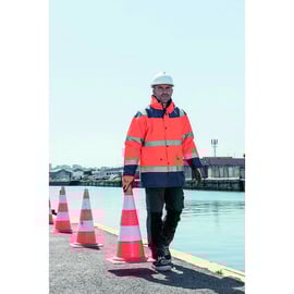 Parka haute visibilité FIRST orange/marine
