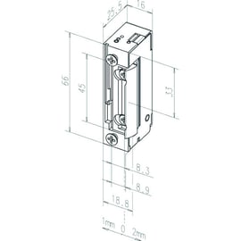 Gâche électrique à encastrer PROFIX 2 série 148