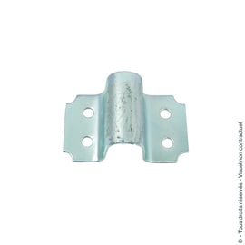 Gâche à patte pour verrou de box acier zingué