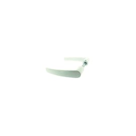 Béquille double DAC aluminium laqué blanc carré de 7 x 80 mm