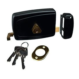 Serrure en applique horizontale à tirage MATCH à cylindre rond