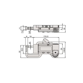 Comparateur épaisseur Digital QUICK - 0-12 - 700-119-30