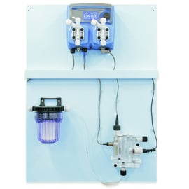 Panneau de régulation piscine pH / chlore cellule ouverte