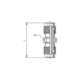 Raccord à compression union double 1040