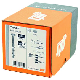 Vis à béton TAPCON PAN tête cylindrique large Torx® zingué