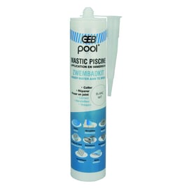 Mastic polymère spécial piscine - 290 ml - blanc