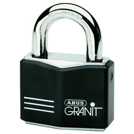Cadenas haute sécurité GRANIT 37/55KA acier spécial cémenté s'entrouvrant largeur 55 mm