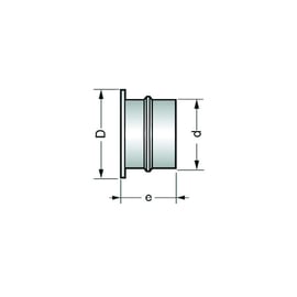 Grille d'aération ronde pour contre-cloison