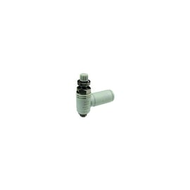 Régleur de débit avec échappement ASV - laiton nickelé - R1/4 - 8 mm