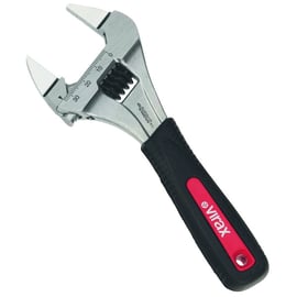 Clé à molette 6 pans mors extra fin gainé - chromé - 0,21 kg