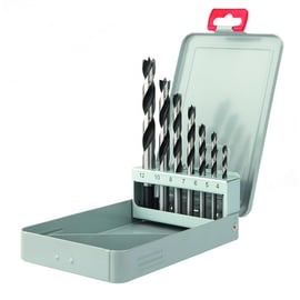 Coffret de 7 mèches à bois 3 pointes 905D - diamètre 3/4/5/6/8/10/12 mm