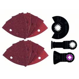 Set 4 lames oscillantes/plongeantes+abrasif découpeur ponceur 2608661694