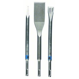 Lot de 3 burins SDS+ 5C - pointu, plat et carrelage