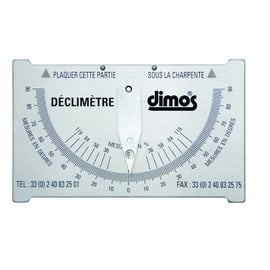 Déclimètre double graduation