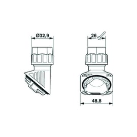 Presse étoupe HC-B-G - M25 - PA