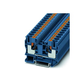 Bloc de jonction série PT - Push-in - 1 étage - 10 mm² - bleu - PT 10 BU