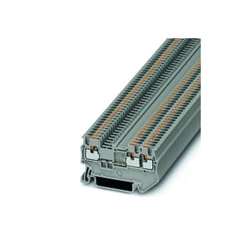 Bloc de jonction série PT-TWIN - Push-in - 1 étage - 2,5 mm² - gris - PT 2,5-TWIN