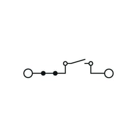 Borne de câblage à couteau de sectionnement PT-MT - gris - 1 étage - Section nominale : 2,5 mm²