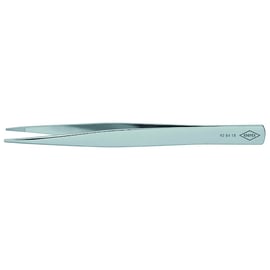 Pince brucelle à précision à bout carré en inox 120 mm