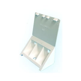 Taquet d'assemblage SYSTEMTAC 102 + large 3 trous 24 x 23 x 44 mm blanc sachet de 50 pièces