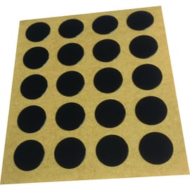 Cache vis adhésif diamètre 12 mm sachet de 100 pièces noir