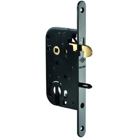 Serrure à larder 1 point MULTIBAT à mentonnet clé I axe 50 mm noire