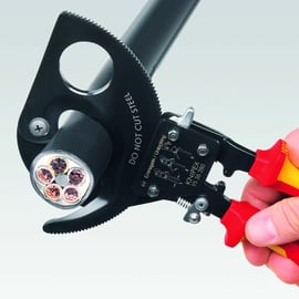 Pince coupe-câble à cliquet isolé 1000 V