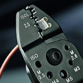 Pince à sertir les cosses - Capacité : 0,5 - 6 mm²