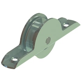Galet 12 pour rail de porte coulissante meuble