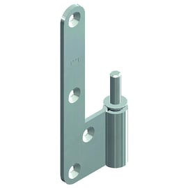 Lame mâle en L de paumelle universelle 6050 pour huisserie bois