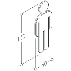 Idéogramme homme PCT1 nylon