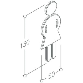 Idéogramme femme PCT2 nylon