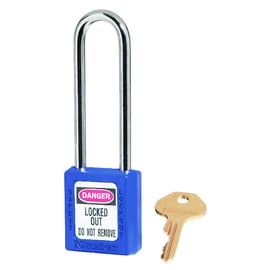 Cadenas de consignation XENOY 410 avec anse acier de 76mm varié bleu