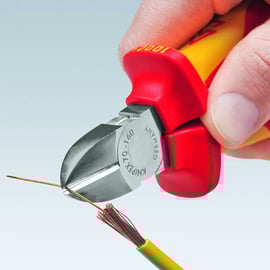 Pince coupante de côté chromé isolé 1000V