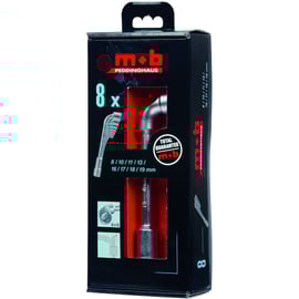 Coffret de 10 clés à pipe 6 x 6 pans