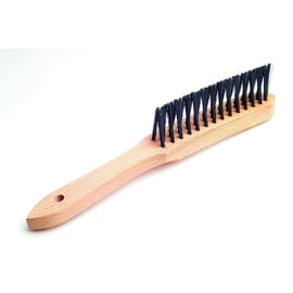 Brosse à main spécial soudure d'angles - acier rond - 3 rangs