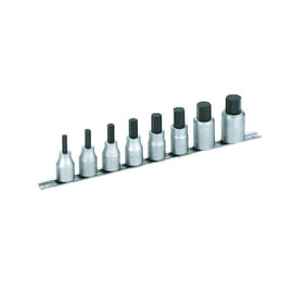 Rack de 8 douilles tournevis 1/2" 6 pans 6 à 19 mm