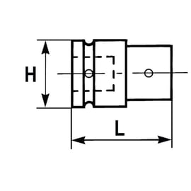 Augmentateur impact NS-232 - 44 mm - 1/2" - 3/4"