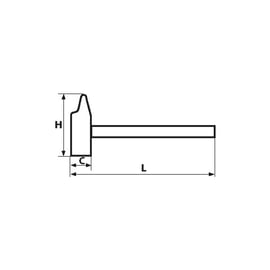 Marteau rivoir SAMSOPLUS® avec manche trimatière 28 mm
