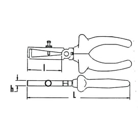 Pince à dénuder avec ressort 240-R16G 160 mm