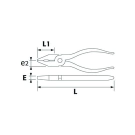 Pince universelle isolée 1 000 V 204-18TI