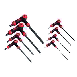 Jeu de 8 clés mâles 6 pans sphériques avec poignée 67PT-J8