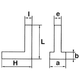 Équerre de mécanicien à chapeau E2