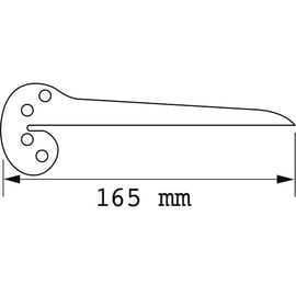Équerre de mécanicien à centrer E5-200 - Longueur : 165 mm