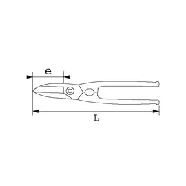 Cisaille universelle à main 165 mm