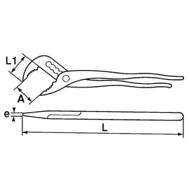 Pince multiprise isolée 1 000 V 201-25TI - 250 mm