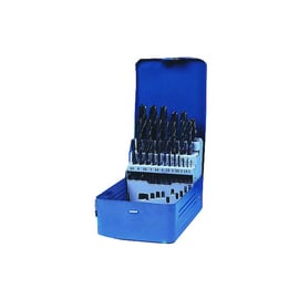 Coffret de 25 forets métaux laminés HSS - Plage de diamètres 1 à 13 mm